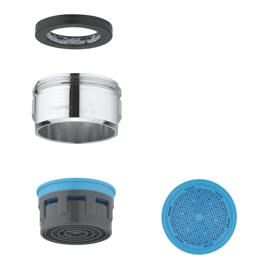 GROHE 13929000 - Aerator M 24 × 1, Polished Chrome