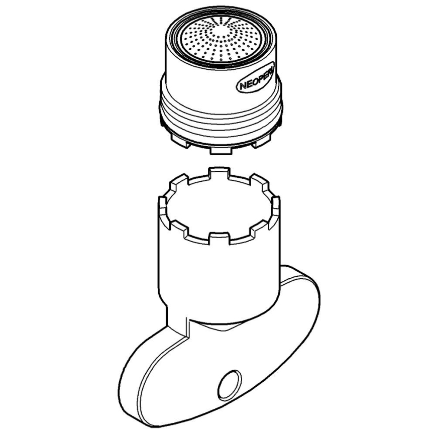 GROHE 13937000 - Polished Chrome Aerator Set