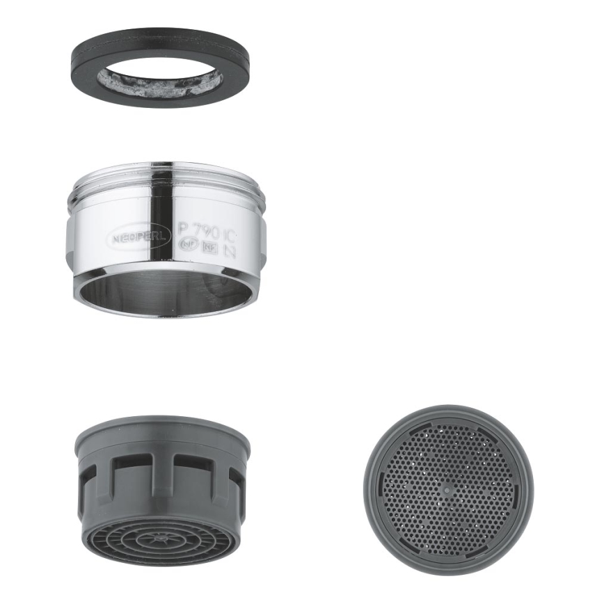 GROHE 13952000 - Faucet aerator M 24 × 1, polished chrome