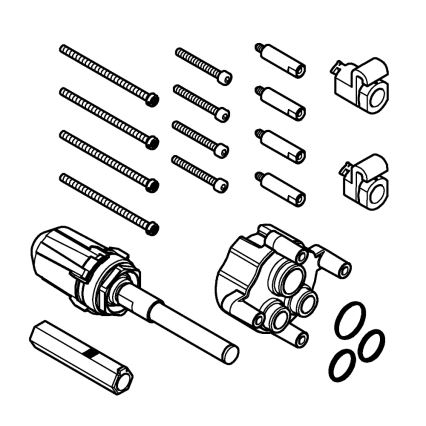 GROHE 14056000 - Universal 25 mm Extension Set in Polished Chrome