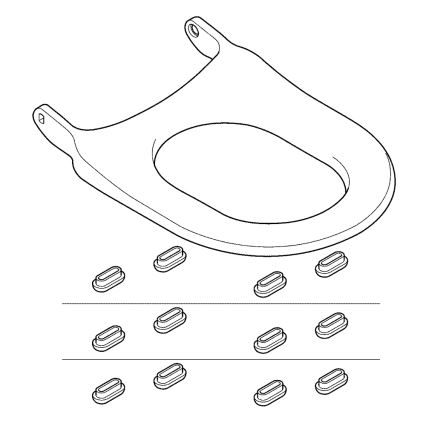 GROHE 14924SH0 - SENSIA ARENA Toilet Seat, Duro White