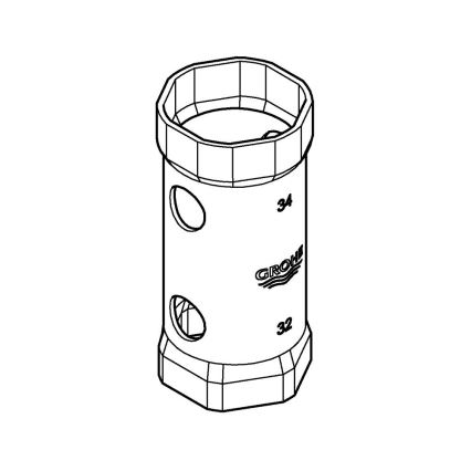 GROHE 19332000 - 34 mm Wrench in Polished Chrome