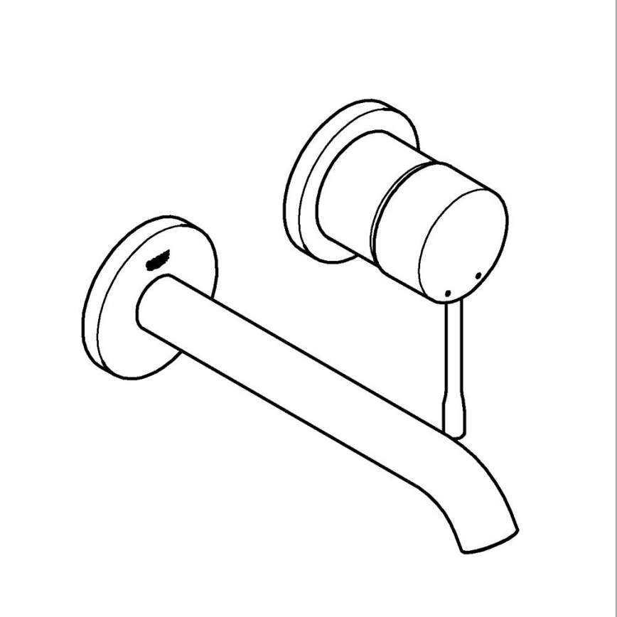 GROHE 19408GN1 - ESSENCE 183 mm Basin Mixer, Gold