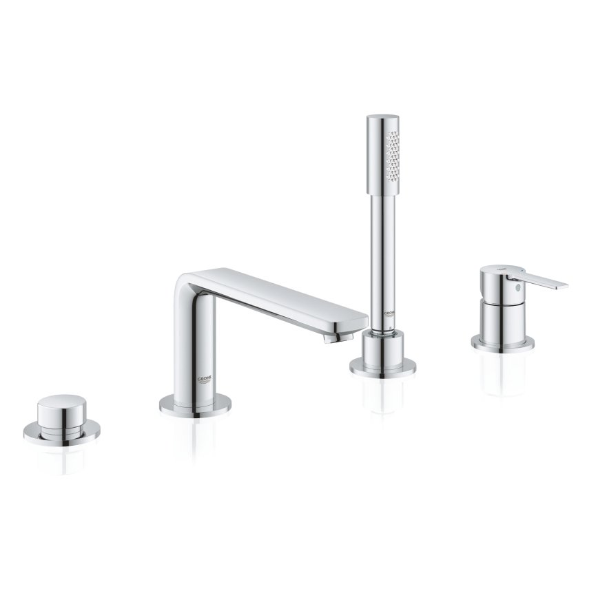 GROHE 19577001 - LINEARE four-hole bath mixer set, polished chrome