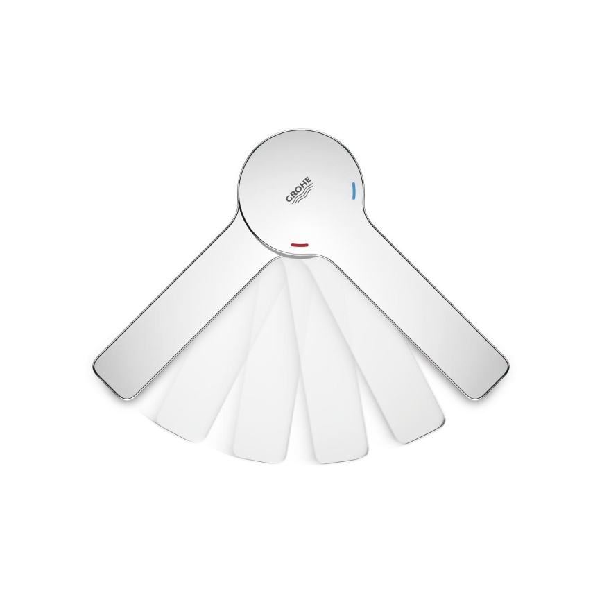 GROHE 19577001 - LINEARE four-hole bath mixer set, polished chrome