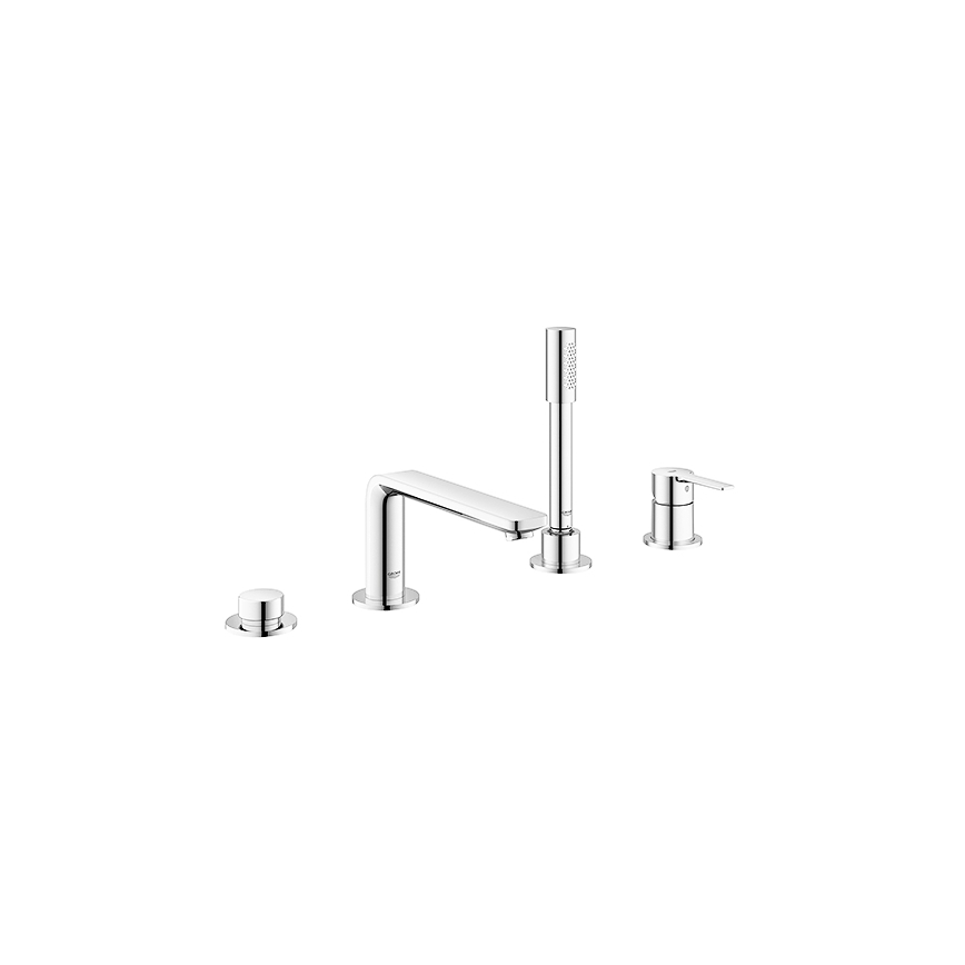 GROHE 19577001 - LINEARE four-hole bath mixer set, polished chrome