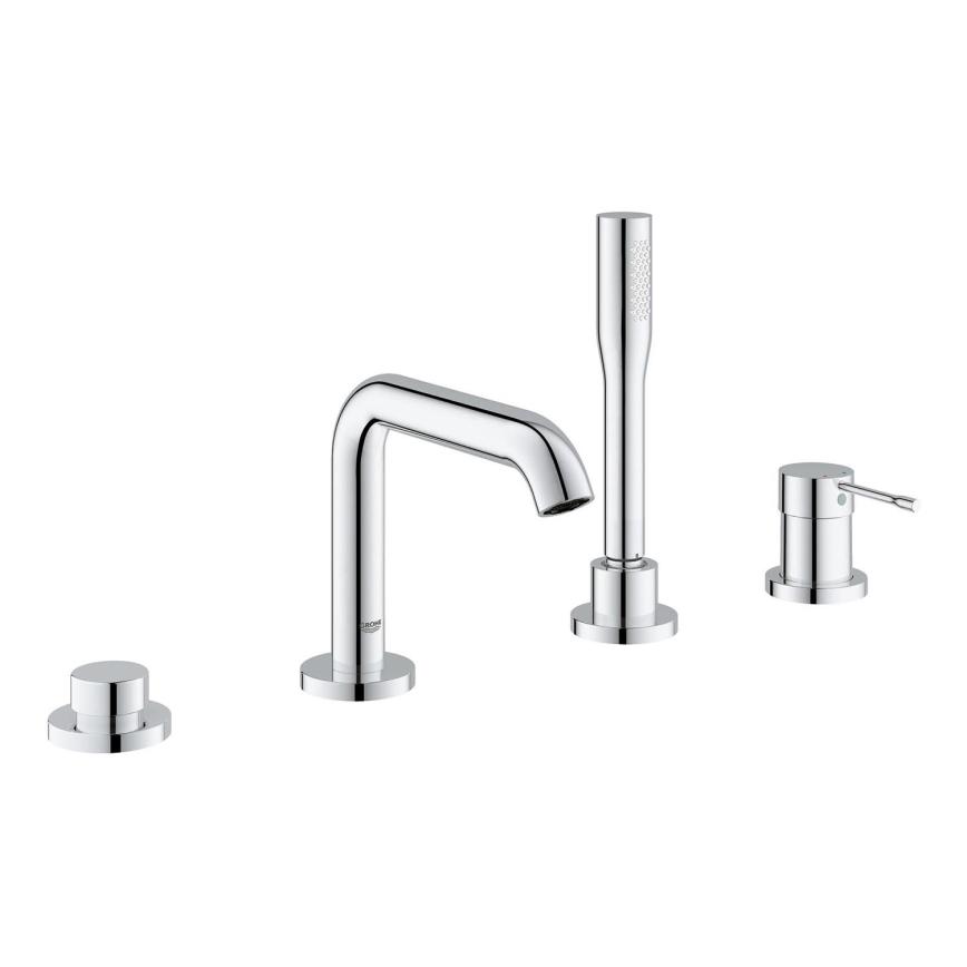 GROHE 19578001 - ESSENCE 197 mm 4-hole bath mixer set, polished chrome finish