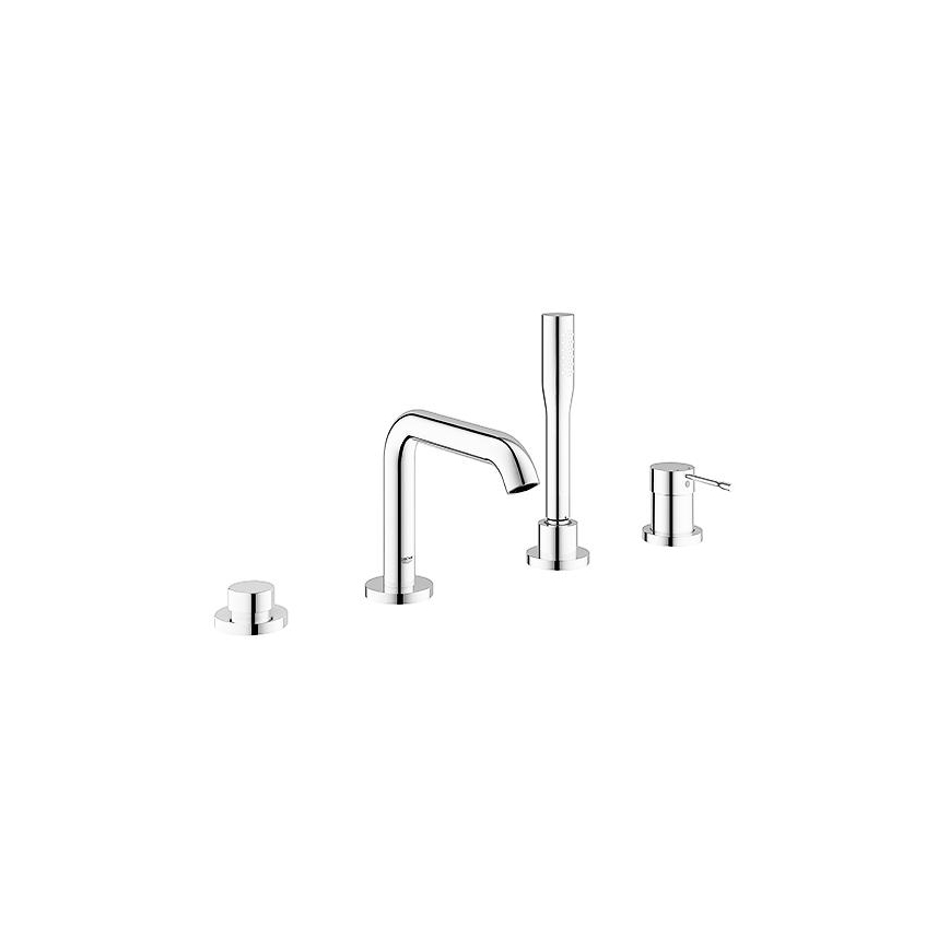 GROHE 19578001 - ESSENCE 197 mm 4-hole bath mixer set, polished chrome finish