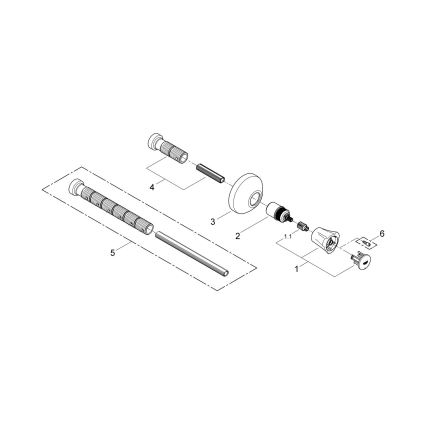 GROHE 19809001 - Trim for COSTA L concealed valve, polished chrome