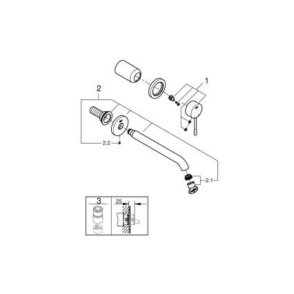 GROHE 19967A01 - ESSENCE 230 mm Basin Mixer, Graphite