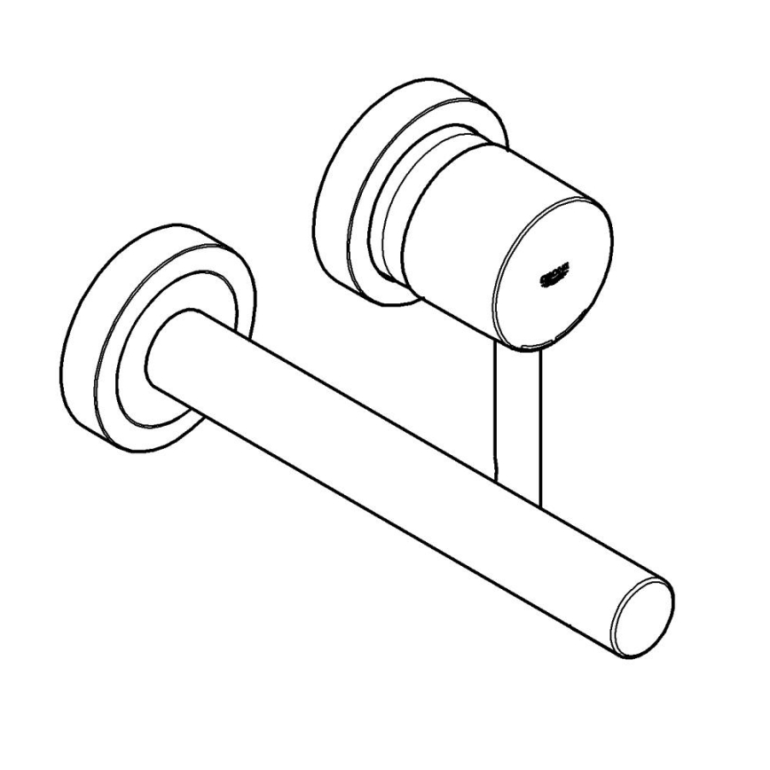 GROHE 19967GN1 - ESSENCE 230 mm Basin Mixer, Gold