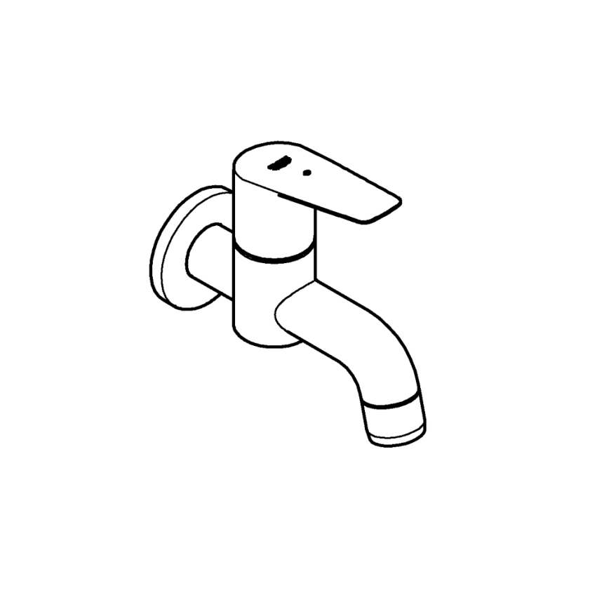 GROHE 20238001 - DN 15 drain valve, polished chrome