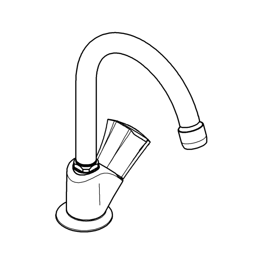 GROHE 20393001 - COSTA L Deck-mounted valve DN 15, Polished chrome