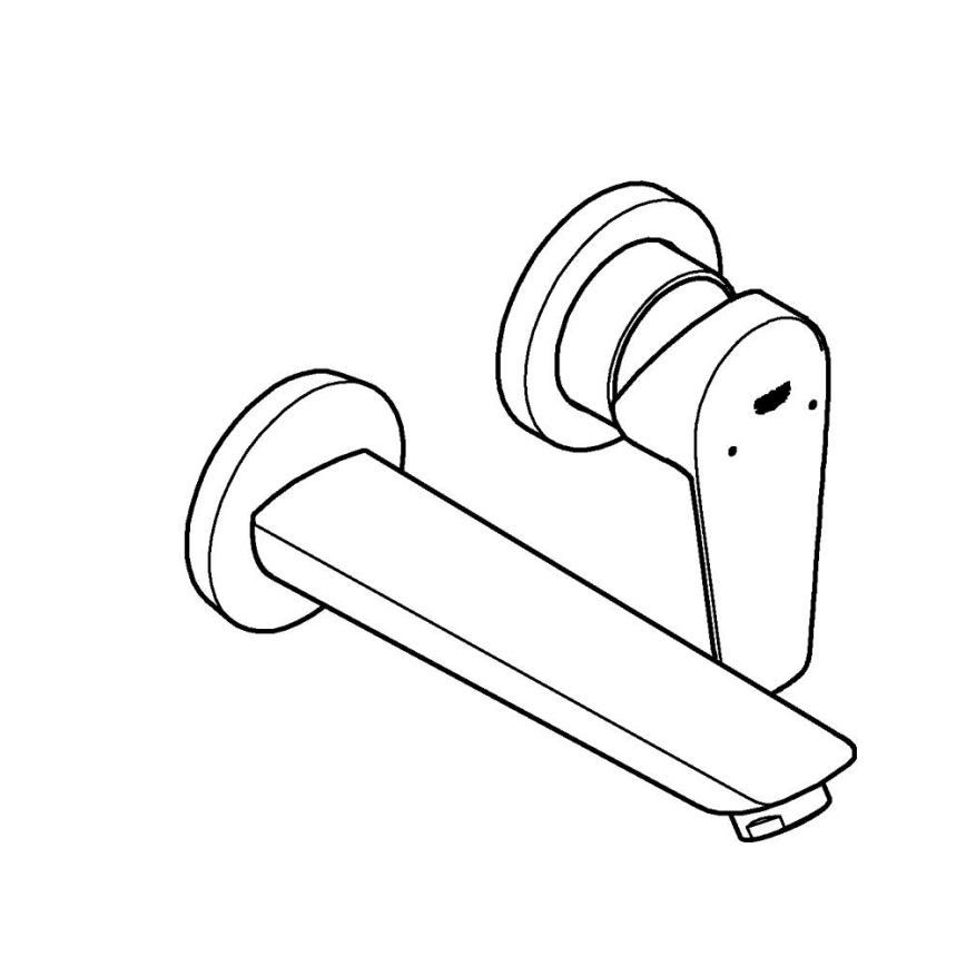 GROHE 20474001 - Washbasin mixer for concealed installation 177 mm polished chrome