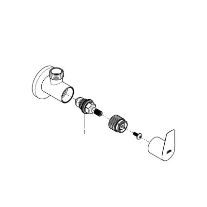 GROHE 22009001 - DN 15 Angle Valve, Polished Chrome