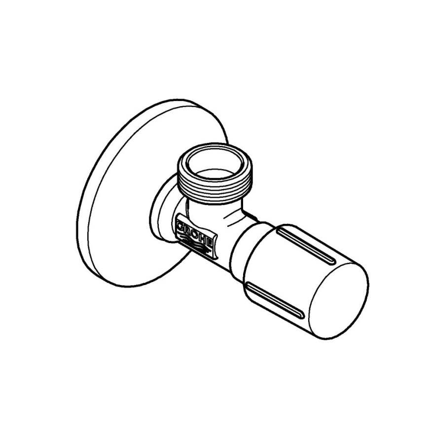 GROHE 22043000 - UNIVERSAL Angle Valve DN 15 Polished Chrome