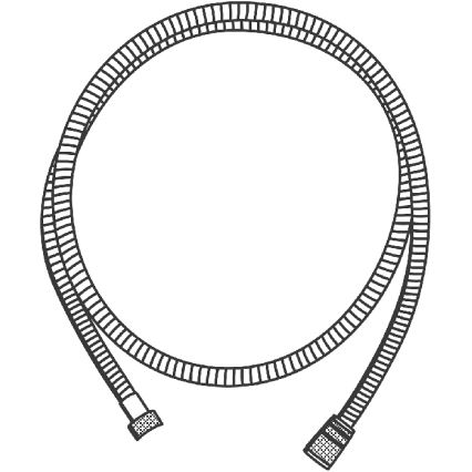 GROHE 22100000 - VITALIOFLEX METAL LONG-LIFE 1750 mm shower hose, chrome