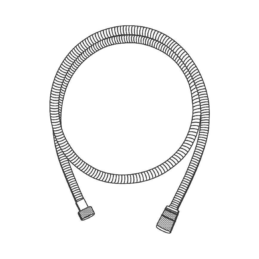 GROHE 22101000 - VITALIOFLEX METAL LONG-LIFE 1500 mm shower hose, chrome