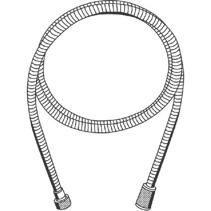 GROHE 22107000 - VITALIOFLEX METAL 2000 mm Shower Hose, Polished Chrome
