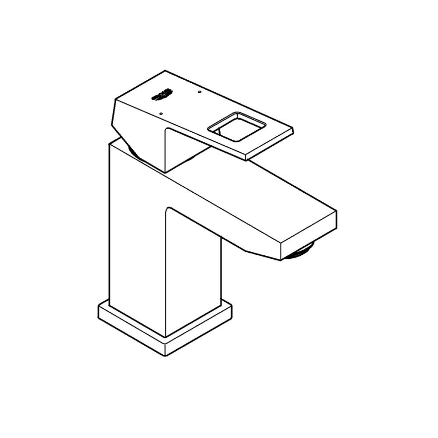 GROHE 2313200E - EUROCUBE Basin Mixer Size S, Polished Chrome