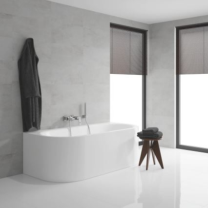 GROHE 23141000 - EUROCUBE DN 15 Bath Mixer Set, Polished Chrome