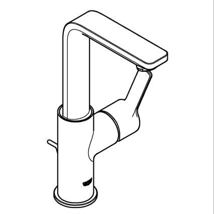 GROHE 23296001 - LINEARE Basin Mixer Size L, Polished Chrome