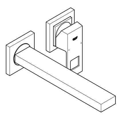GROHE 23447000 - EUROCUBE basin mixer 231 mm polished chrome