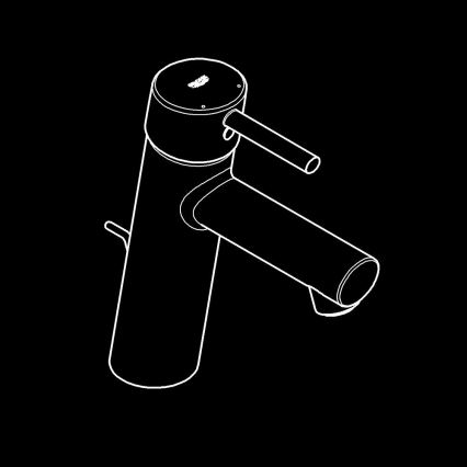 GROHE 23450001 - CONCETTO M Basin Mixer, Polished Chrome