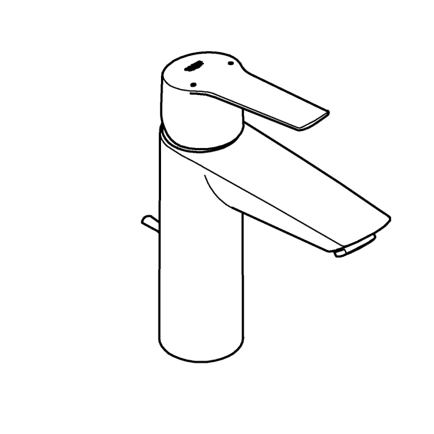 GROHE 23455002 - Washbasin mixer START 2021 size M polished chrome