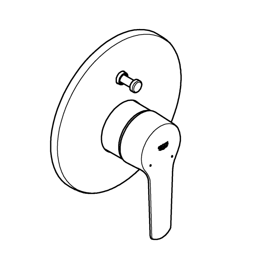 GROHE 23558002 - START Bath Mixer, Polished Chrome