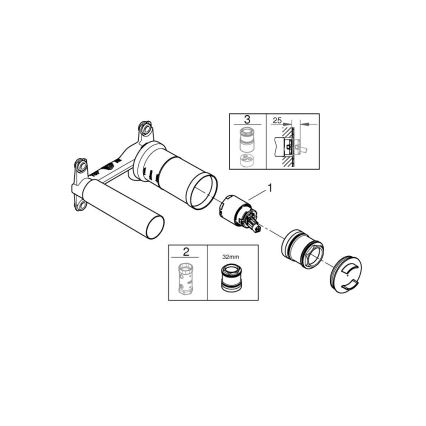 GROHE 23571000 - DN 15 DR Faucet, Polished Chrome