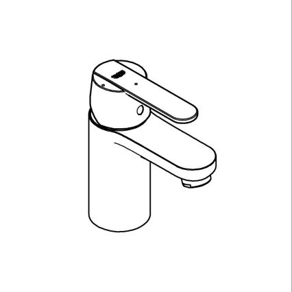 GROHE 23586LS0 - GET Basin Mixer, Size S, White