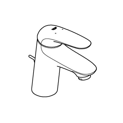 GROHE 23707003 - EUROSTYLE 163 mm Basin Mixer, Polished Chrome