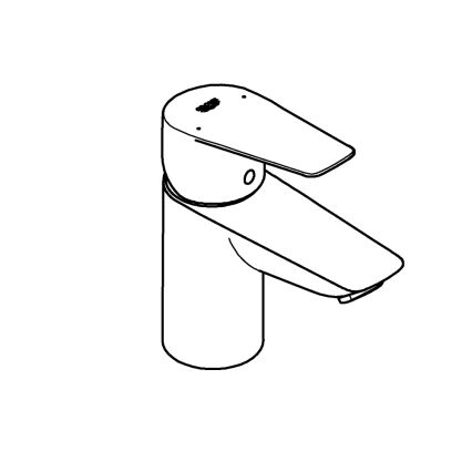 GROHE 23773001 - START EDGE Basin Mixer, Size S, Polished Chrome