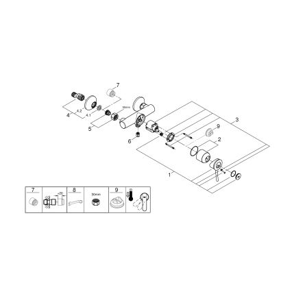 GROHE 23786000 - START CLASSIC 150 mm Shower Mixer, Polished Chrome