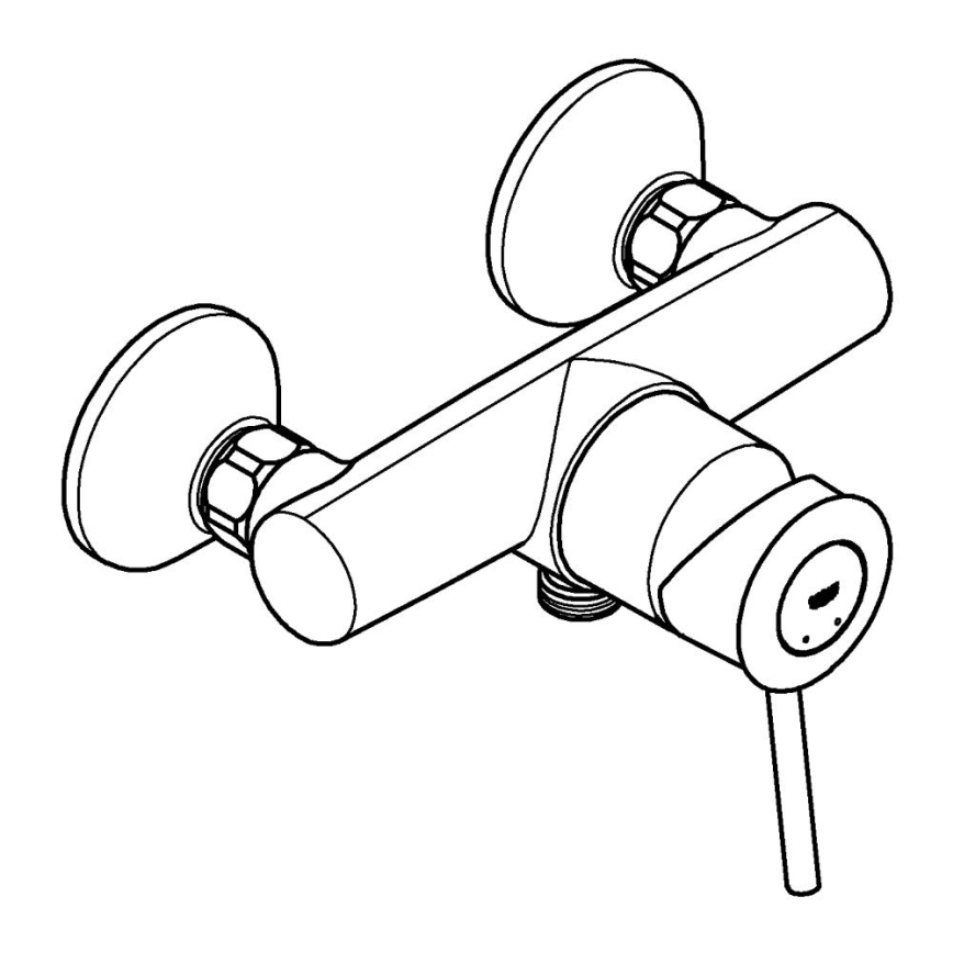 GROHE 23786000 - START CLASSIC 150 mm Shower Mixer, Polished Chrome