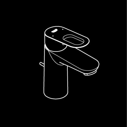 GROHE 23803000 - EUROSMART basin mixer Size S, polished chrome