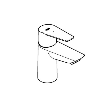 GROHE 23900001 - START EDGE Basin Mixer, Size S, Polished Chrome