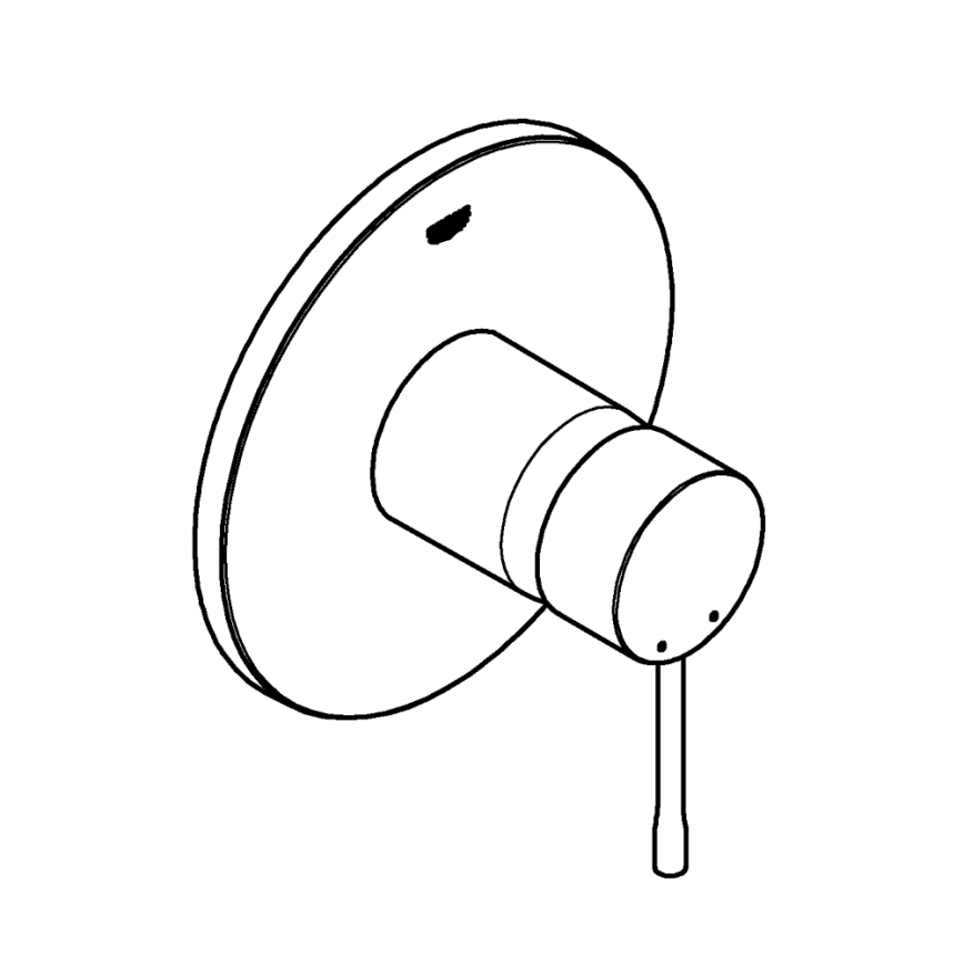 GROHE 24057GN1 - ESSENCE shower mixer in gold finish