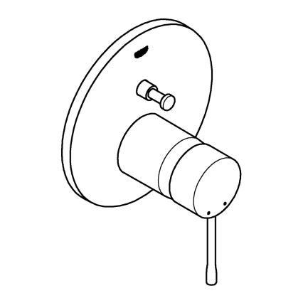 GROHE 24058DC1 - ESSENCE Concealed Shower Mixer, Stainless Steel