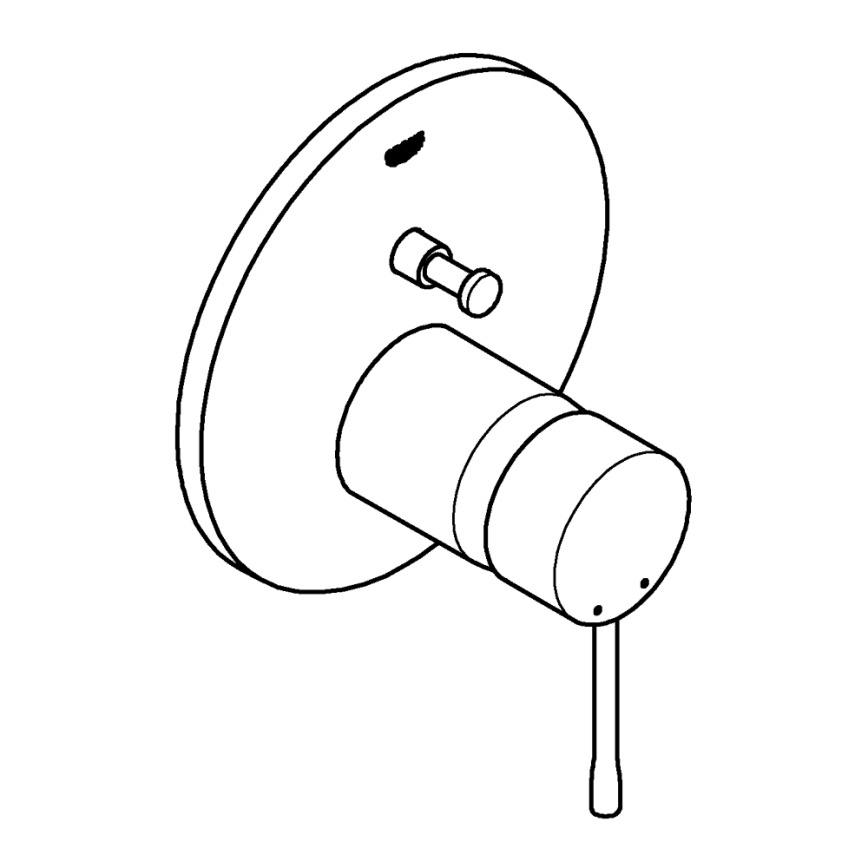 GROHE 24058DC1 - ESSENCE Concealed Shower Mixer, Stainless Steel