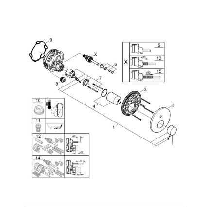 GROHE 24058GL1 - ESSENCE Gold Faucet