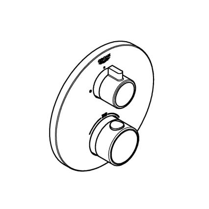 GROHE 24075000 - GROHTHERM Thermostatic Shower Mixer, Polished Chrome