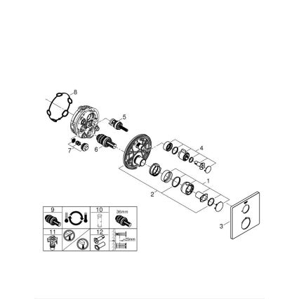 GROHE 24078000 - GROHTHERM Thermostatic Shower Mixer, Polished Chrome