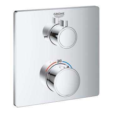 GROHE 24080000 - GROHTHERM Thermostatic Bath Mixer, Polished Chrome