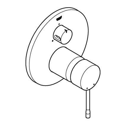 GROHE 24092001 - ESSENCE Basin Mixer, Polished Chrome