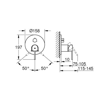 GROHE 24093003 - PLUS Faucet, Polished Chrome