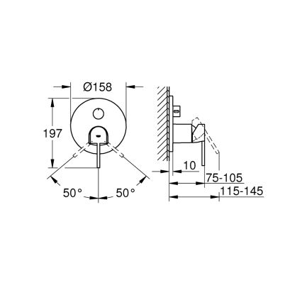 GROHE 24093003 - PLUS Faucet, Polished Chrome