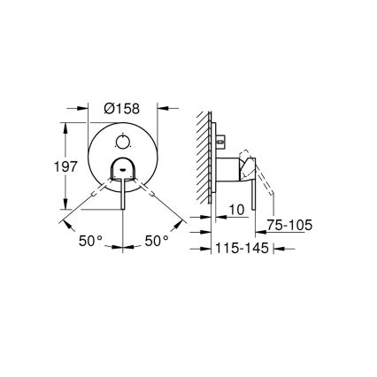 GROHE 24093003 - PLUS Faucet, Polished Chrome