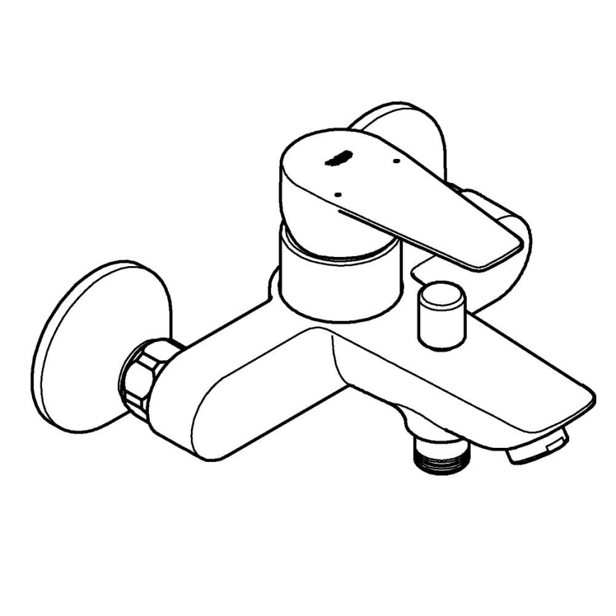 GROHE 24198001 - Bath mixer DN 15 polished chrome